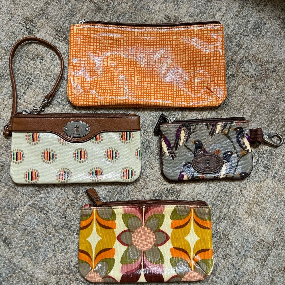 Colorful Patterned Wristlet Set
